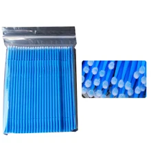 Аксессуары для макияжа Профессиональная посадка наращивание ресниц дезинфекция Очищающая палочка Макияж Специальный хлопок тампон быстрая разгрузка ресниц