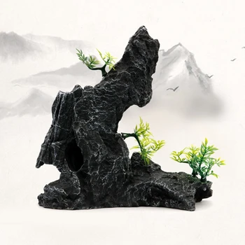 

Fish tank aquarium simulation rockery resin decoration ornament resin craft fish and shrimp shelter garden bonsai ornament