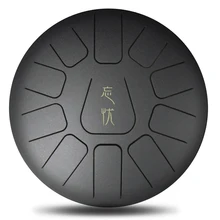 12 Polegada mini tambor 11 tom de aço língua percussão tambor instrumento handpan com um saco transporte instrumentos musicais(China)