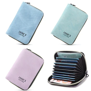 

APP BLOG Women Men Credit ID Card Holder Case Extendable Business Bank Cards Bag Small Wallet Coin Purse Carteira Mujer Male