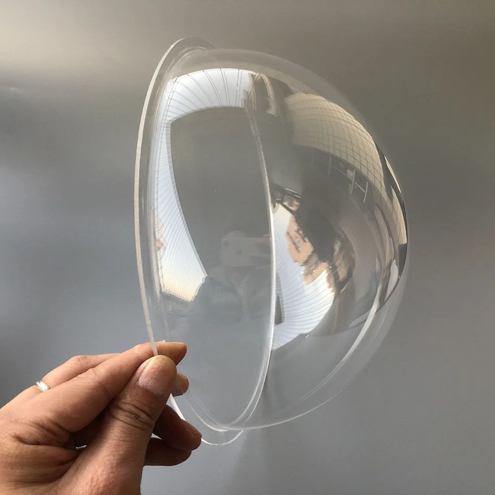 9 Inch Indoor Outdoor Transparent PTZ Camera Acrylic Clear Dome Housing Cover High Speed Dome Camera Anti-Dust Case 233x110MM