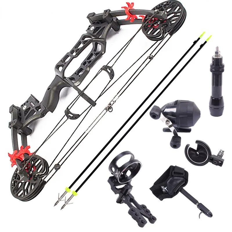 Archery 30 60lbs Compound Bow Steel Ball Composite Bow Hunting Bow For