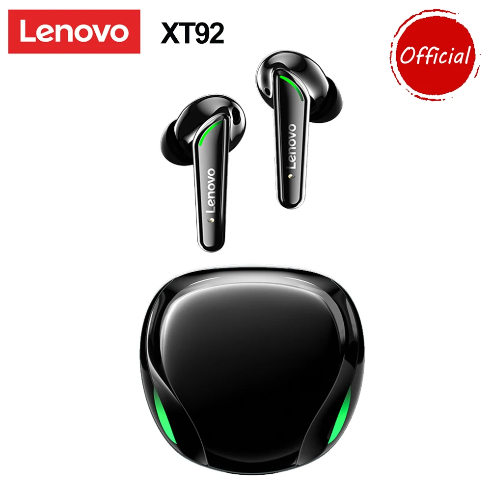 Original Lenovo XT92 Wireless Earphone TWS Gaming Earbuds BT 5.1 Gamer Low Latency Sports Headset with Mic 3D Stereo Bass | Электроника