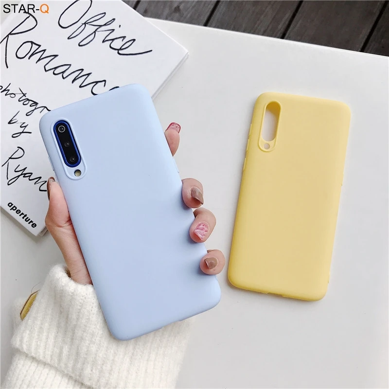 best iphone wallet case Candy Color Matte Silicone Phone Case For Samsung Galaxy A50 A30 A40 A20e A10 A02 A70 A7 2018 A20s A01 Core Soft Tpu Back Cover cell phone belt pouch