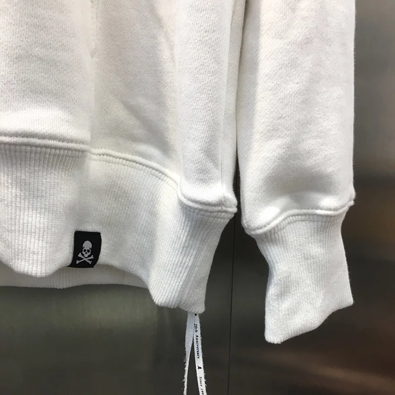 2019FW 1:1 качество блесток черепа Светоотражающие Mastermind Япония толстовки для мужчин и женщин MMJ черепа пуловеры на молнии рукава толстовки