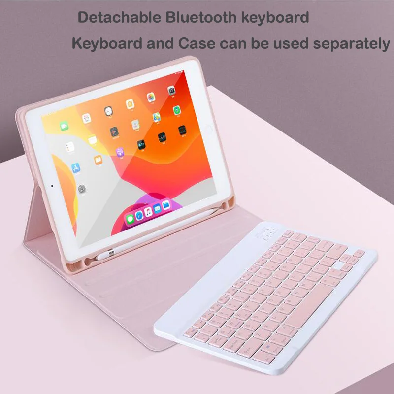Étui pour IPad 9.7 2017 2018 5th 6th étui pour clavier avec porte-crayon pour Apple IPad Air 1 2 Pro 9.7 couverture de clavier Bluetooth