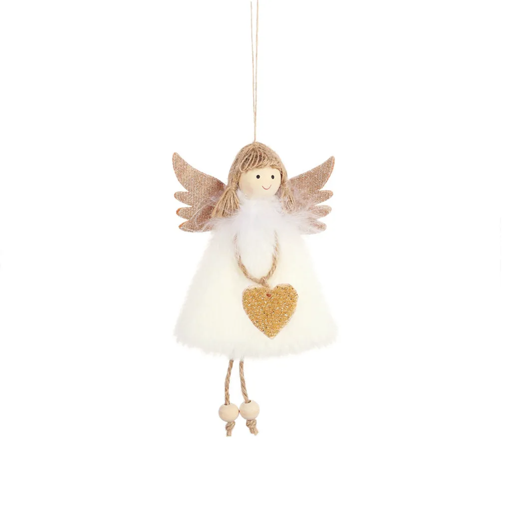 Christmas Angel Kids Toys Christmas Tree Hanging Pendant Toys For Children Festival Ornament Home Party Wedding Decoration - Цвет: A