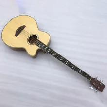 Натуральный цвет 4 струны акустическая бас гитара с эквалайзером