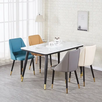 

Nordic dining chair simple home net red wood stool back American table and chairs hotel light luxury shell chair