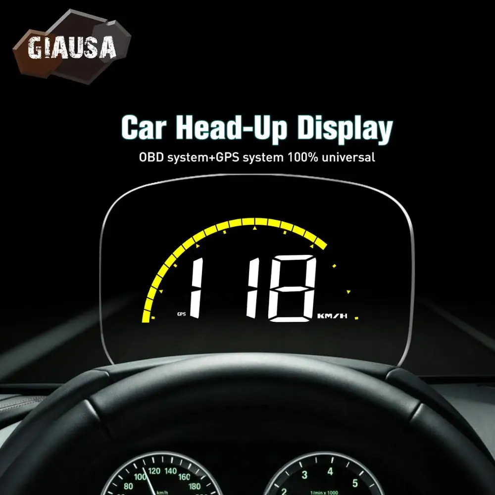 

Car HUD C700S OBD GPS Universal Head Up Display Automobile Trip On-Board Computer Speedometer Clear projector Diagnostic Tool