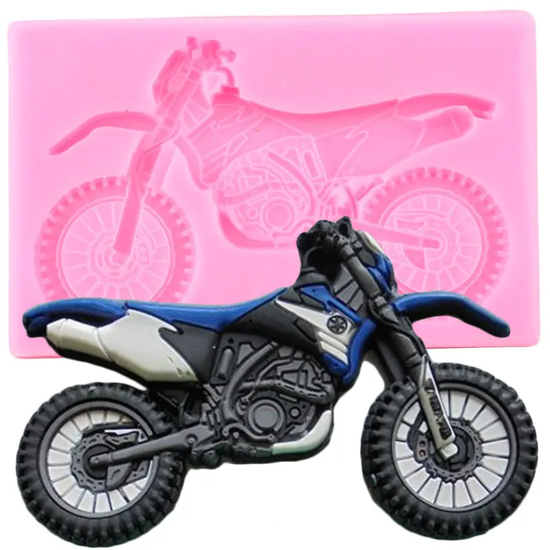 3D силиконовые формы для мотоцикла Yamaha детские инструменты украшения торта на