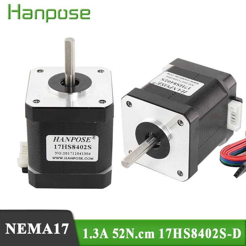 Шаговый двигатель Nema17 (17HS8402S) 48 мм Nema 17 42bygh 4-проводной мотор 1 3a 52N.cm для 3D-принтера с