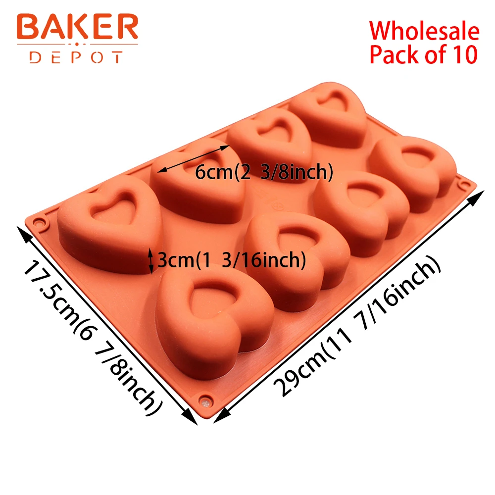 BAKER DEPOT,, силиконовая форма для выпечки торта, торта, выпечки, круглая форма для мыла, смолы, гипса, бисквита, украшения торта, набор инструментов из 10 - Цвет: SSCM-001-2