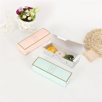 

20Pcs Rectangular Cardboard Biscuit Boxes Cookie Packaging Container Baking Cake Chocolate Storage Party Supplies Wedding Gift