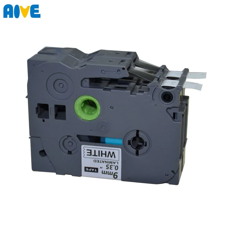 Aive 라미네이트 TZe-221 라벨 테이프 호환 형제 P-touch 9mm 프린터 PT-E500W PTH100 PTD210 tze621 TZe42 노란색