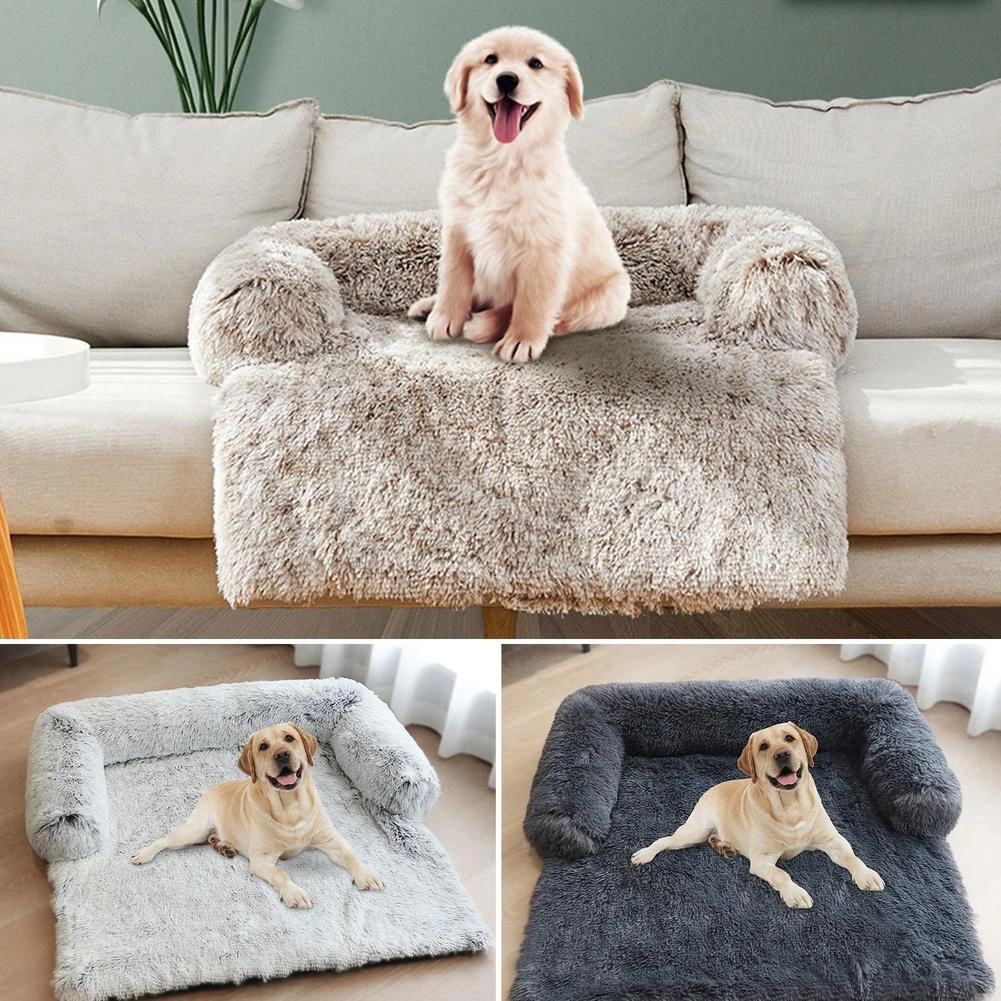 Pet Couch Cover Dog Sofa Bed Cover Calming Plush Mat Sofa Style
