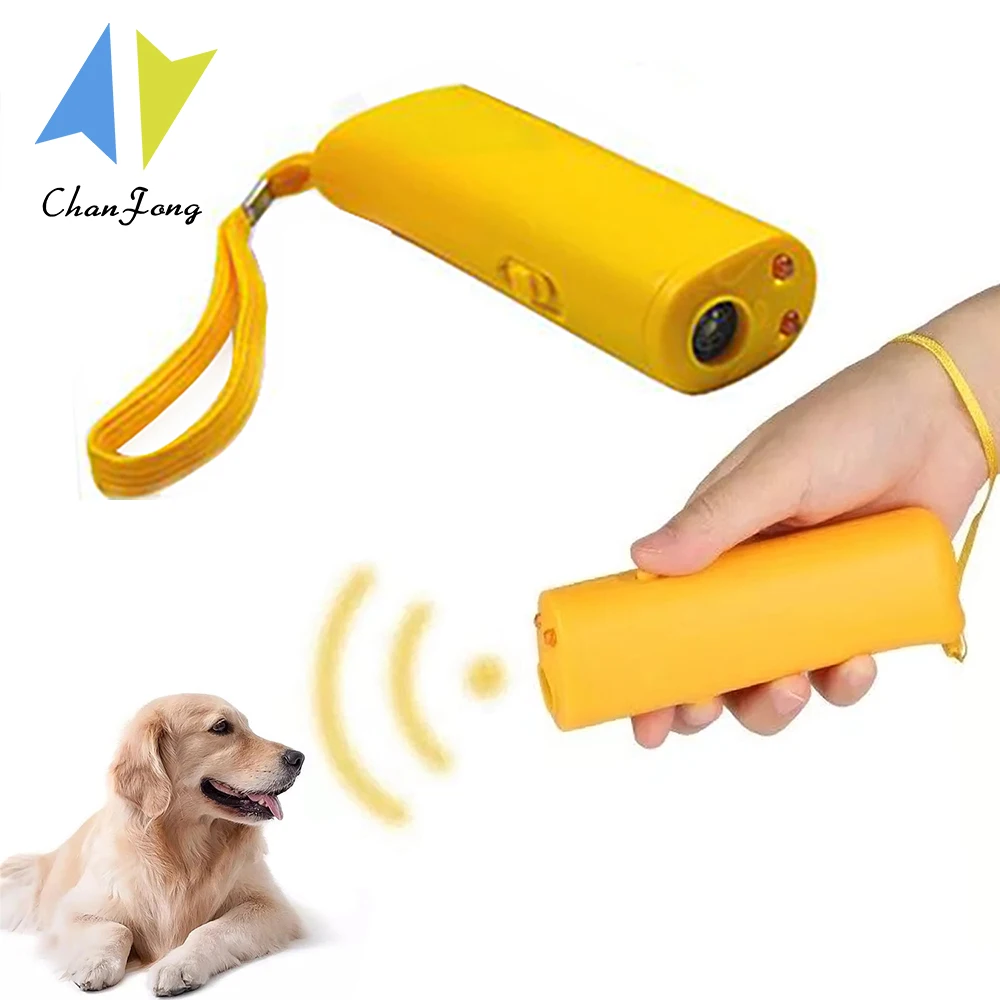 Espantaperros Anti ladridos para corteza entrenador aparato de entrenamiento LED de 3 en 1 de alta calidad ultrasónico perro entrenador