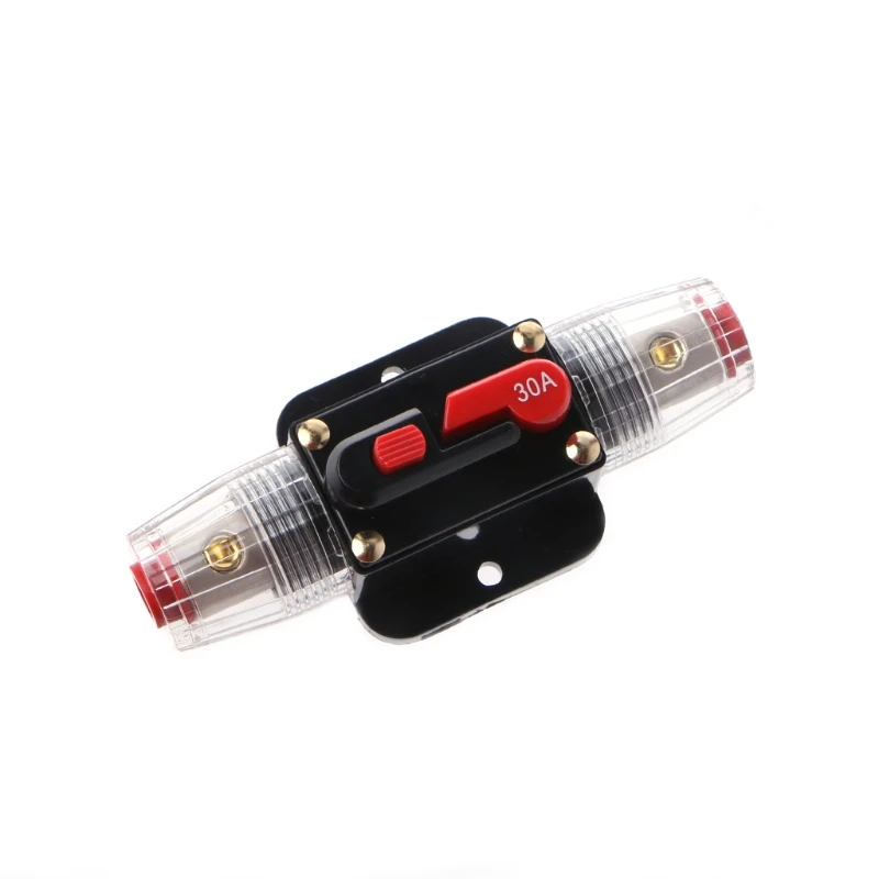 

12V DC 20A-100A Car Audio Solar Energy Inline Circuit Breaker Reset Fuse Holder
