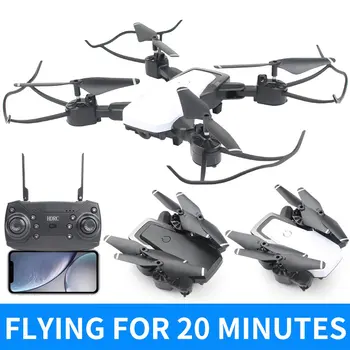 

D8 4-CH Foldable Drone HD Helicopter with Light 6-axes Gyroscope Fixed High Folding Gesture Camera Remote Control Aircraft 4K