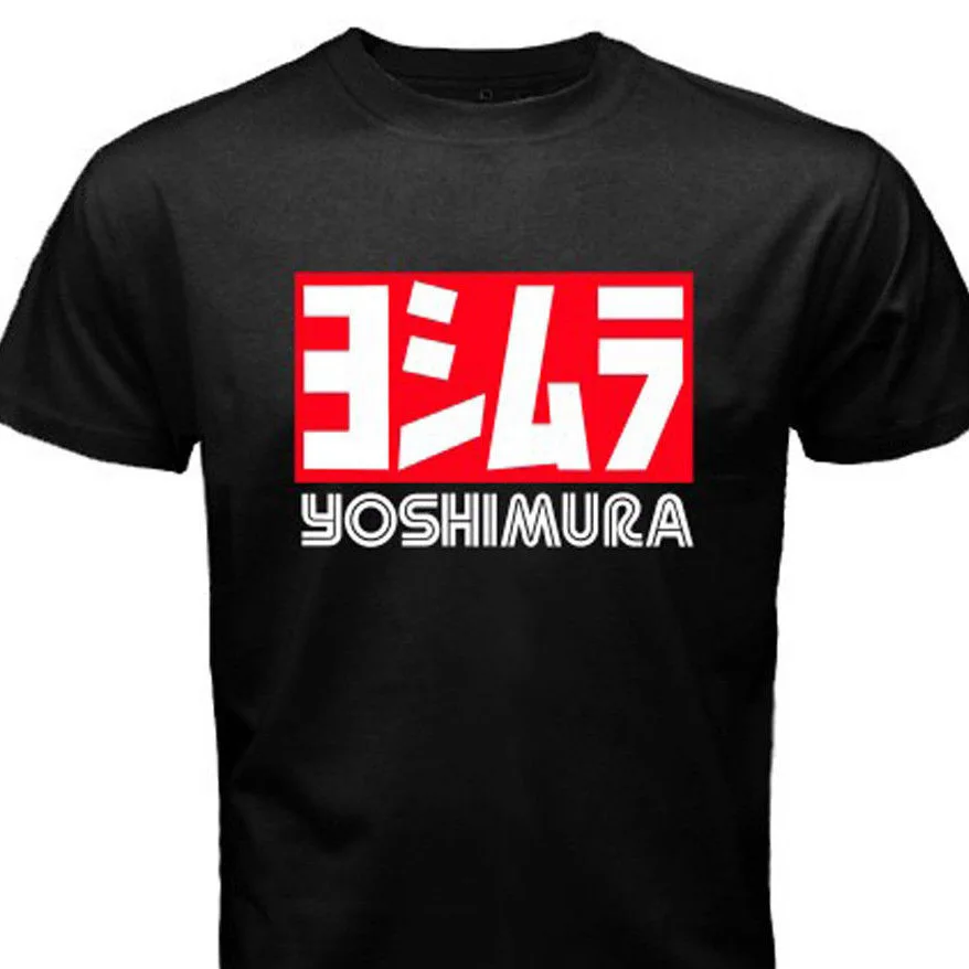 Новый Yoshimura Япония тюнинг гонка Мужская Черная Футболка размер S 3Xl короткий рукав