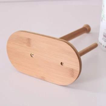 

Natural Bamboo Stand Storage Dispenser Holder Roll Paper Tissue Towel Counter