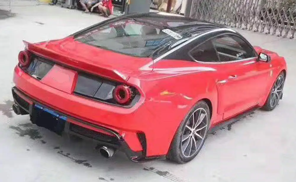 ABS/углеродного волокна задний спойлер GT350 Багажник крыло губы для Ford Mustang изменить на GT350- кузова авто заднего бампера губ