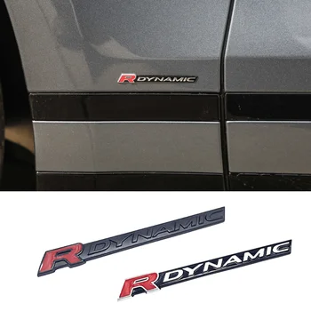 

Alloy Car Styling For Land Rover R DYNAMIC Logo Velar L405 P38 Range Rover Rear Trunk Emblem Auto Fender Side Sticker Decoration