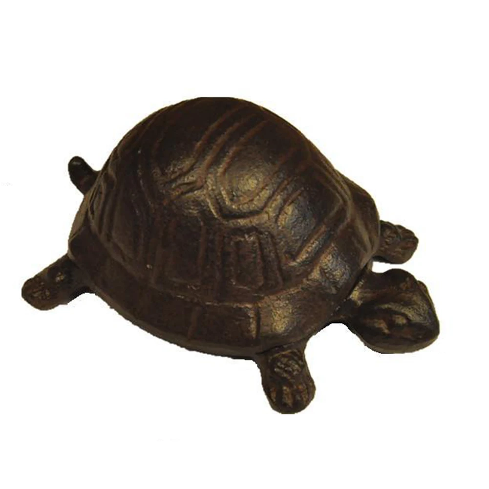 

Practical Box Cast Iron Home Decor Multifunctional Jewelry Case Pendant Durable Key Hider Anti-lost Turtle Gifts Compact