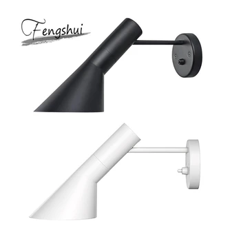 

Nordic LED Wall Lights LOFT Modern Designer Black White Wall Sconce Light Fixtures Hanging Lamp Wall Lamp Bedroom Indoor Decor