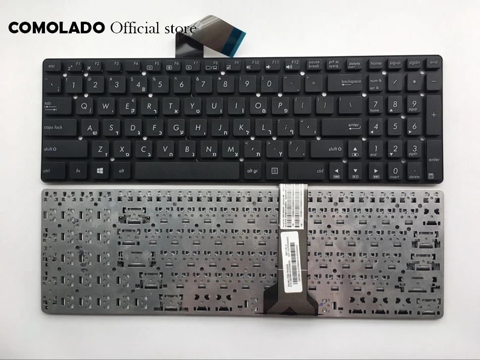 Западные Балканы Бразилия иврит швейцарская клавиатура для ASUS K55V K55 K55A K55VD K55VJ K55VM