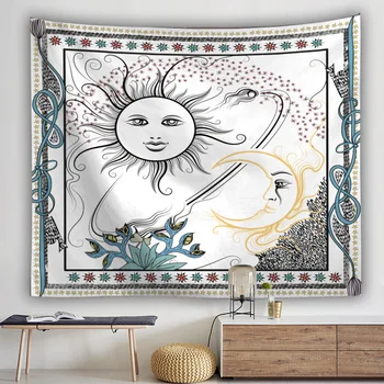 

Tapestry Picnic Mat Retro Sun Tapestry Digital Printing Wall Hanging Wall Decoration Macrame Wall Hanging Bohemian Tapestry