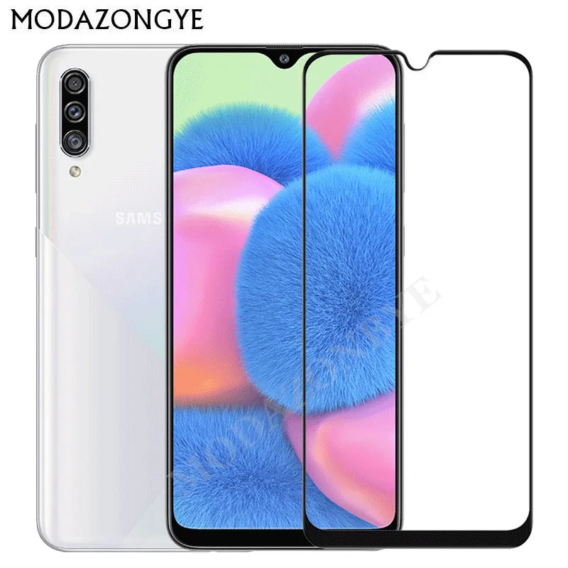 Закаленное стекло для Samsung Galaxy A30S Защитное экрана A307 зеркальная пленка с полным