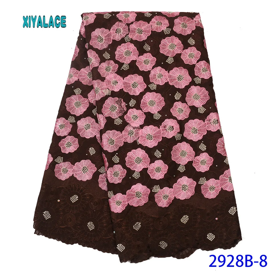 Высокое качество кружевная ткань нигерийское кружево ткань Африканская кружевная ткань французские кружевные ткани для вечерние платье YA2928B-10