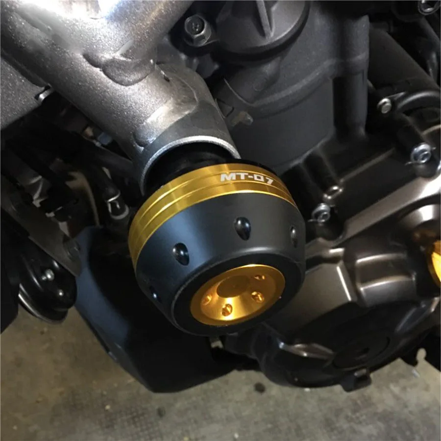 Для Yamaha MT07 MT 07- защита двигателя слайдеры крышка рамка Слайдеры Краш-пад защита от падения логотип с mt-07