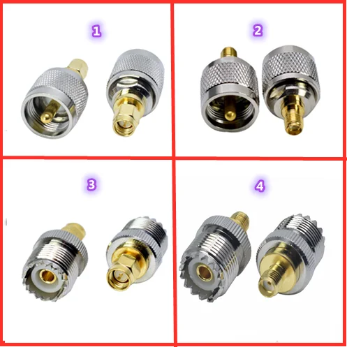 1 Pz Sma A Uhf Pl259 So239 Adattatore Sma Maschio E Femmina A Uhf Maschio E Femmina Rf Connettori Coassiali Dritti Rf