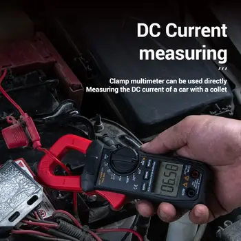 

1PCS Mini Digital Clamp Meter AC / DC True Current Voltage RMS Auto Range VFC Capacitance Contactless Multimeter