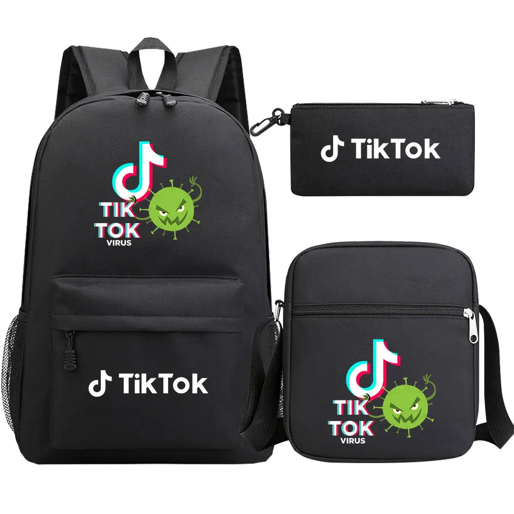 Mochilas, estuches sets escolares mochila para estudiantes bolsas para ordenador portátil bolsa para escolares TIK Tok escolar hombro incluye mochila escolar y estuche para niños y niñas Mochila de