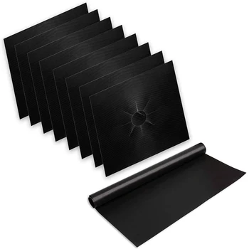 

Stove Burner Covers with Oven Liner - Round, Non-Stick, Easy Clean, Heat Resistant to 500 Degrees. Reusable. Large Size 16.25X23