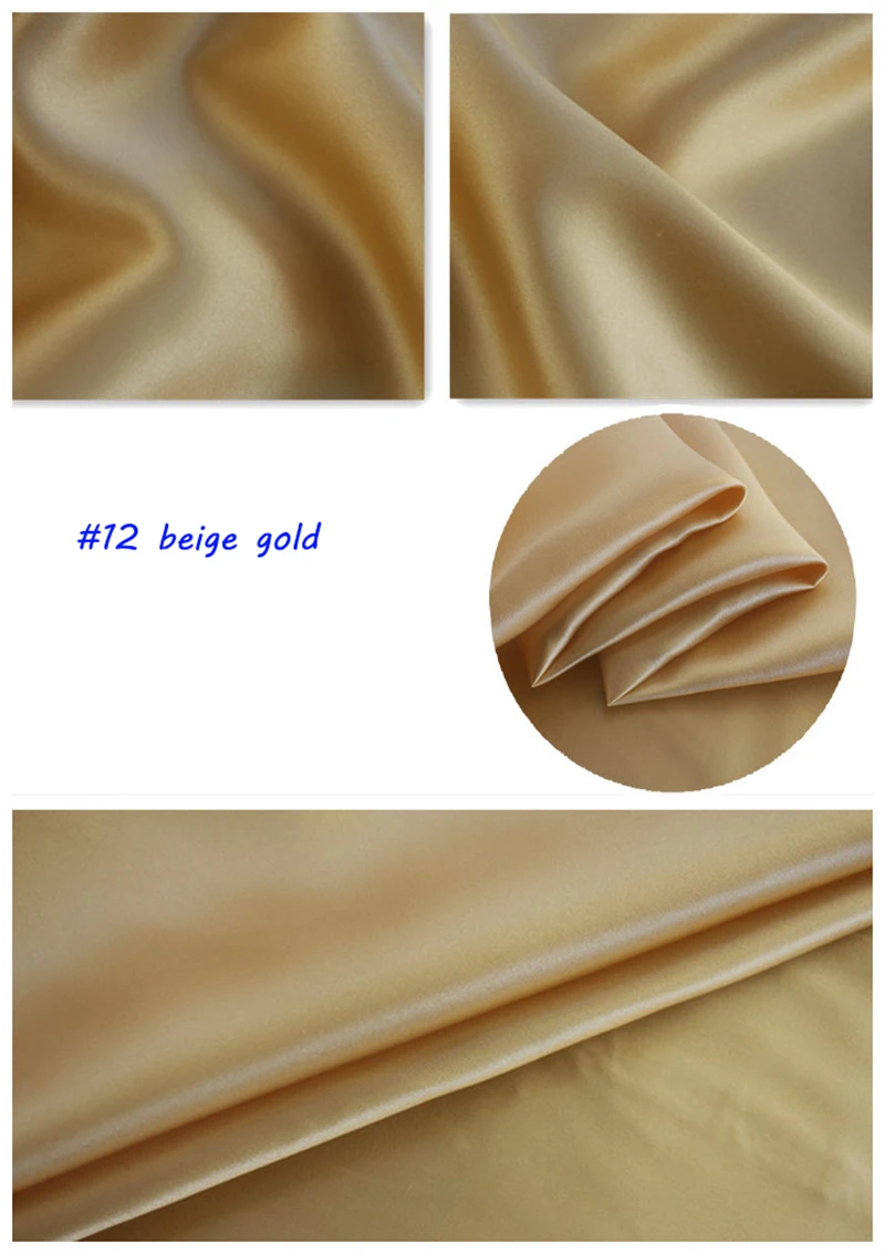 Luxurious Soft Silk Charmeuse Evening Dress Fabric - 100% Pure Mulberry Satin