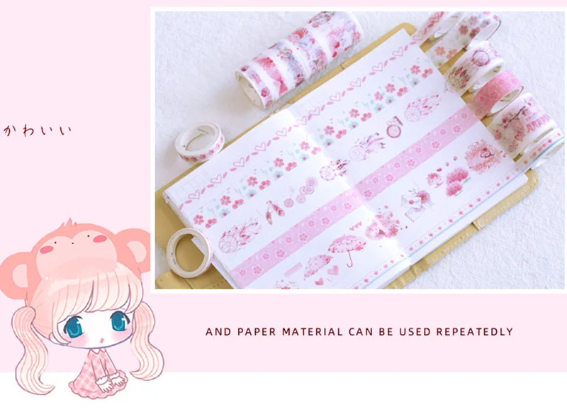 Милая канцелярская лента с наклейками, Набор Kawaii, ручная работа, пули, дневник, декоративные наклейки, аксессуары, корейский лейбл, магазин цветов