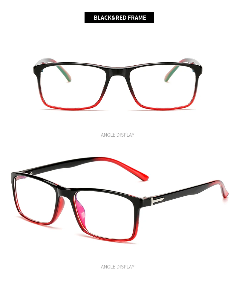 Ретро прямоугольные очки рамки Женские винтажные брендовые черные RedEyeglass мужские прозрачные линзы аксессуары Новинка