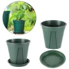 2Pcs Rooting Control Flower Pot With Tray Thickened Succulent Planting Breathable Pot Home Garden Seeding Nursery Container 6