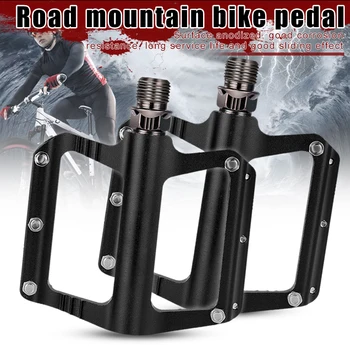 

Road Mountain Bike Platform Pedals Wide Flat MTB Aluminum Sealed Bearing Anti-Skid EDF88