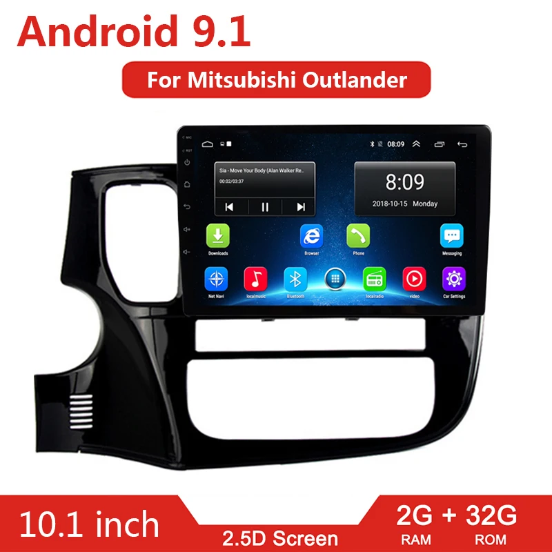 Автомагнитола 2DIN мультимедийный видеоплеер на Android 10 1 для Mitsubishi Outlander 3 GF0W GG0W 9 1-2012