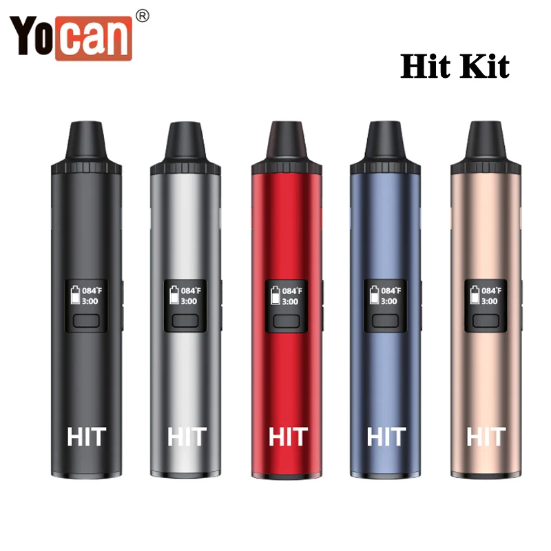 Yocan-Kit de vaporizador en seco, batería de 1400mAh con cámara de calefacción de cerámica, pantalla OLED, cigarrillo electrónico