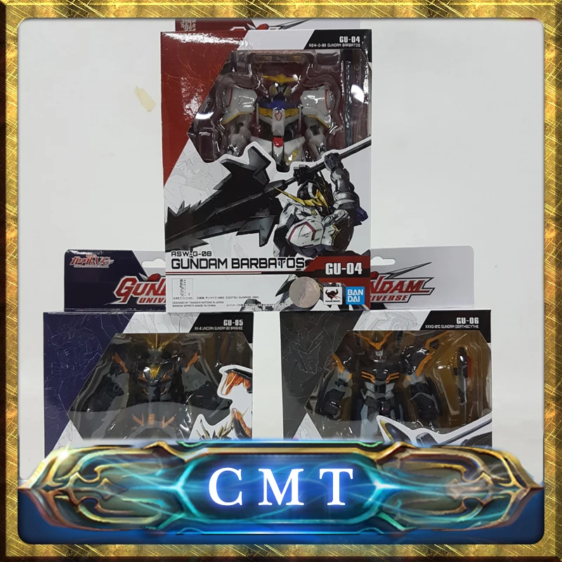 CMT Origianl Bandai GUNDAM UNIVERSE GU аниме Гундам игрушки фигурка ASW G 08 BARBATOS RX 0 единорог 02