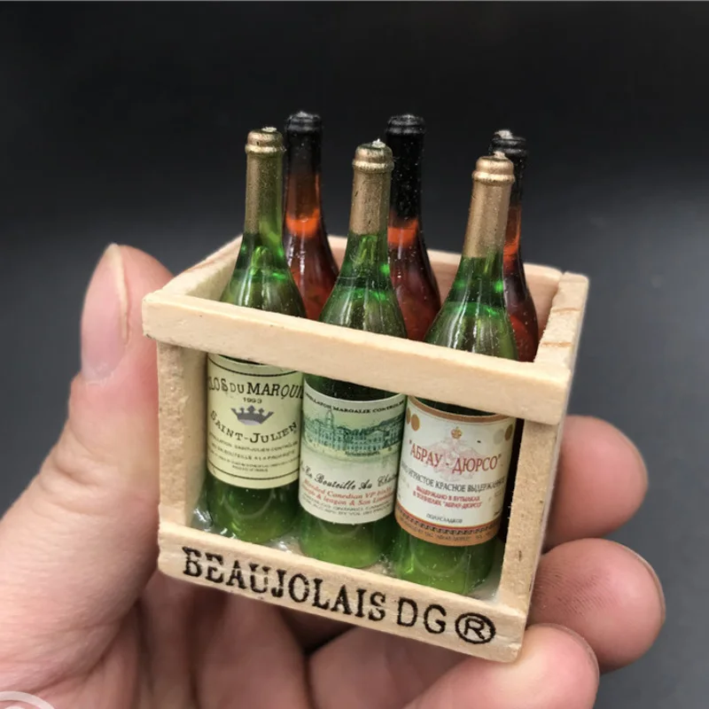 3D Cute Wood Wine Bottle Holder Fridge Magnets Refrigerator Magnet for Kids Home Decoration Ornaments Toys for Kids images - 6