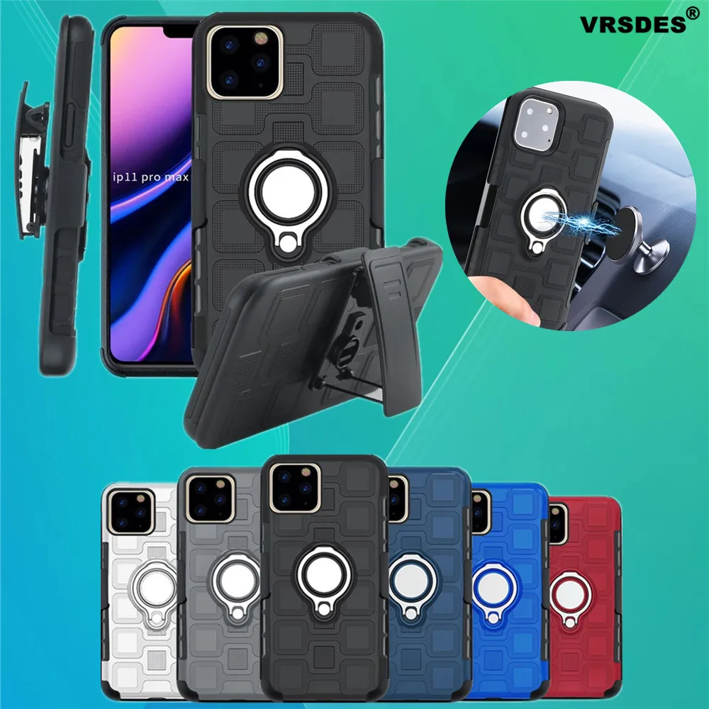 Чехол с зажимом для ремня iPhone 11 Pro Max 6 5 1 8 7 6S Plus XS MAX XR X противоударный Магнитный