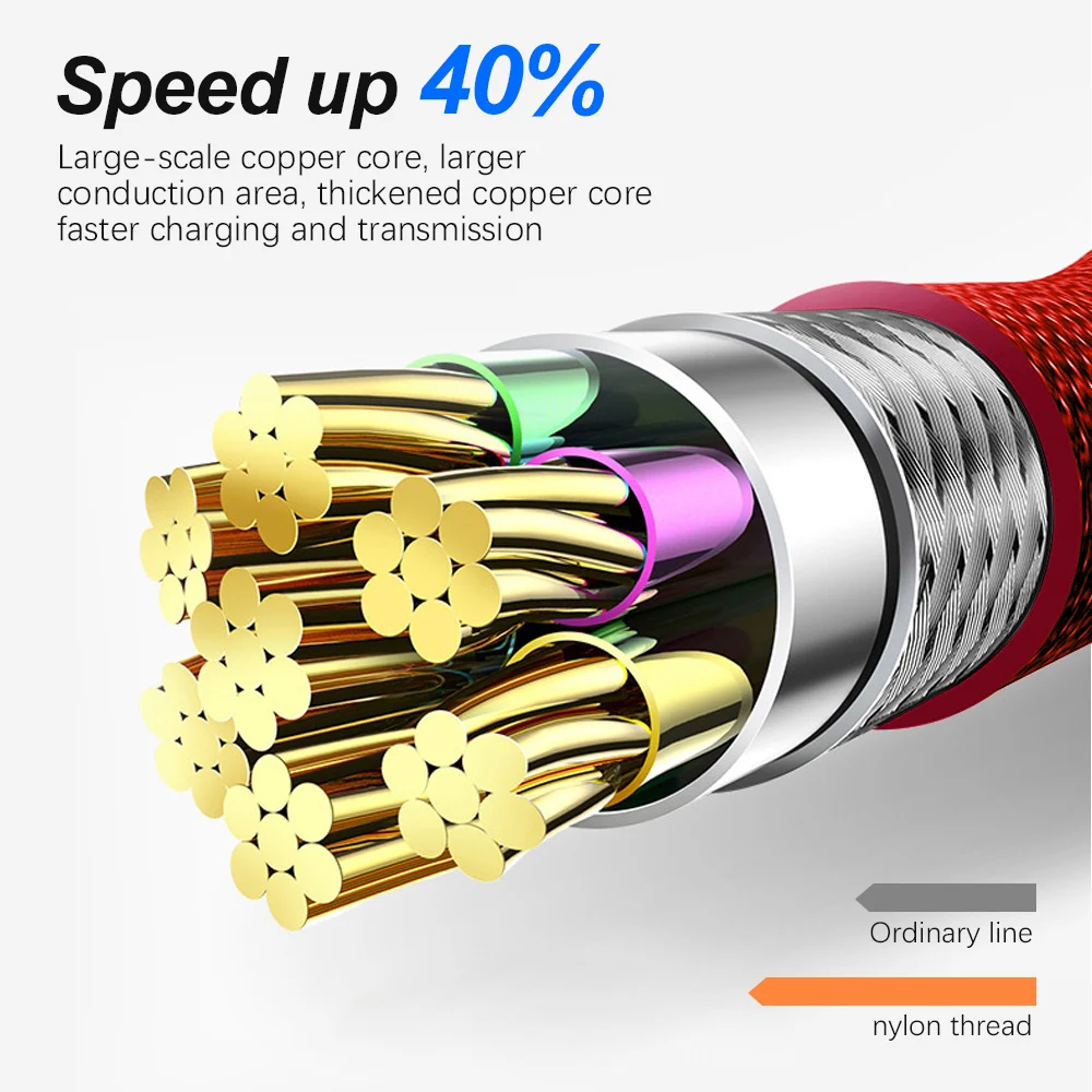 Marjay 1 м 2 м Магнитные кабели Micro Usb шнур для зарядки Быстрая зарядка 3A Microusb Кабели для передачи данных для мобильного телефона магнитные Usb кабели