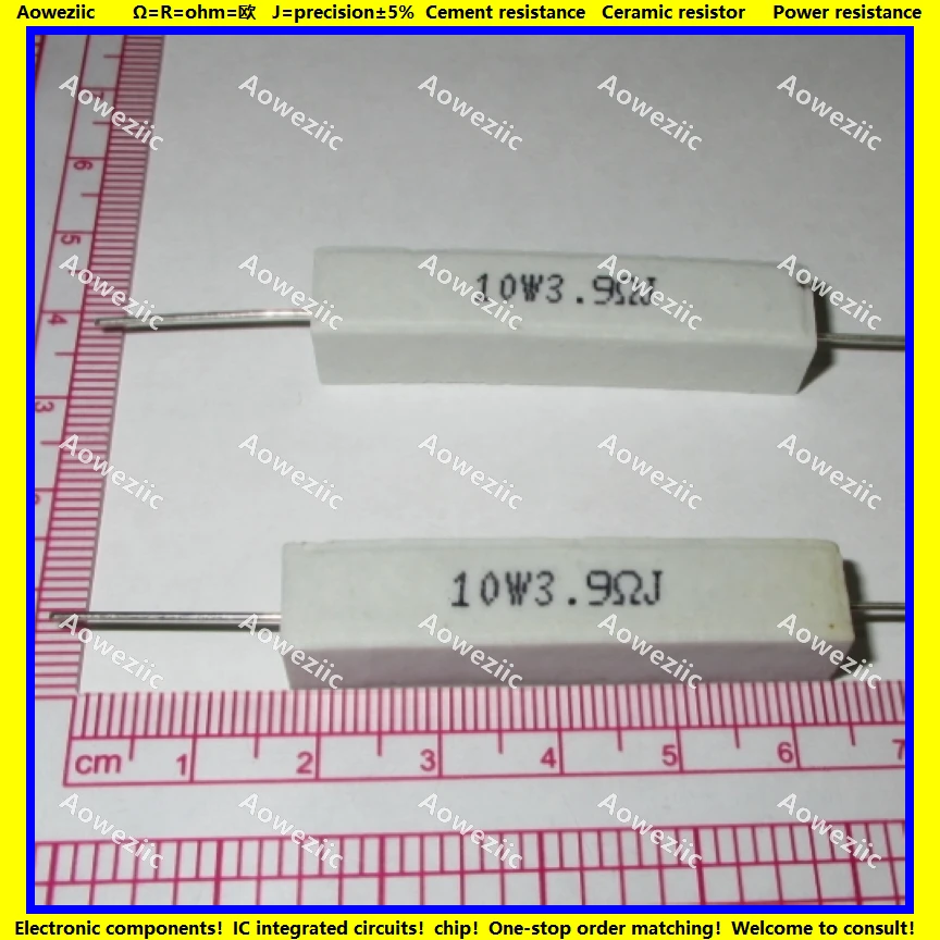

Горизонтальный цементный резистор RX27 10 Вт 3,9 Ом 3,9 RJ 10W3R9J 10W3.9RJ ohm, керамическое сопротивление, точность 5%, сопротивление мощности, 10 шт.
